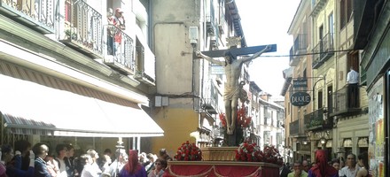 Procession, Pâques, Espagne, Christ, croix